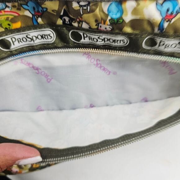 LeSportsac Tokidoki Paint a Rainbow Kawaii Allover Nylon Crossbody Messenger Bag - Picture 10 of 14